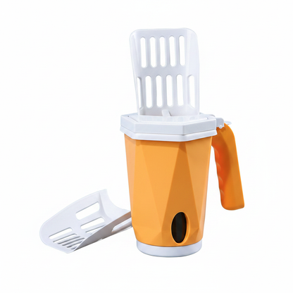 Barkly cat litter scoop on white background